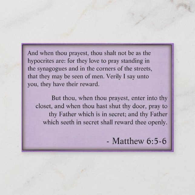 Public prayer fact cards (Front)