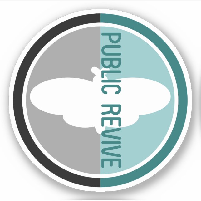 Public Revive Logo Vinyl Sticker (Front)
