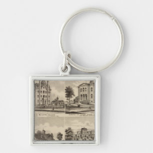 Public School, Court House, Minnesota Keychain