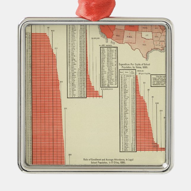 Public schools metal ornament (Front)