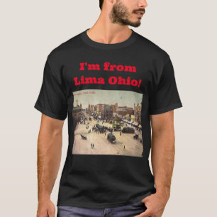 Public Square, Lima, Ohio Vintage T-Shirt