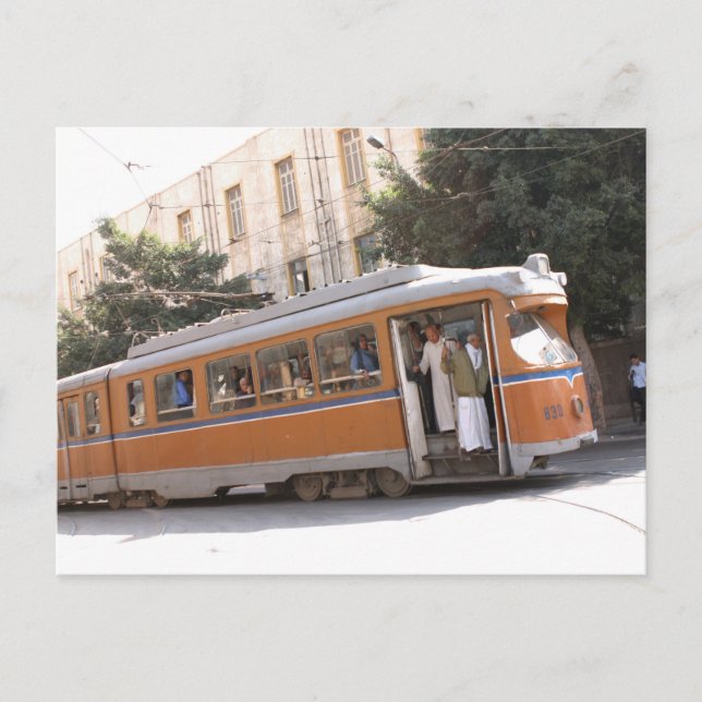 Public transit in Alexandria Egypt Postcard (Front)