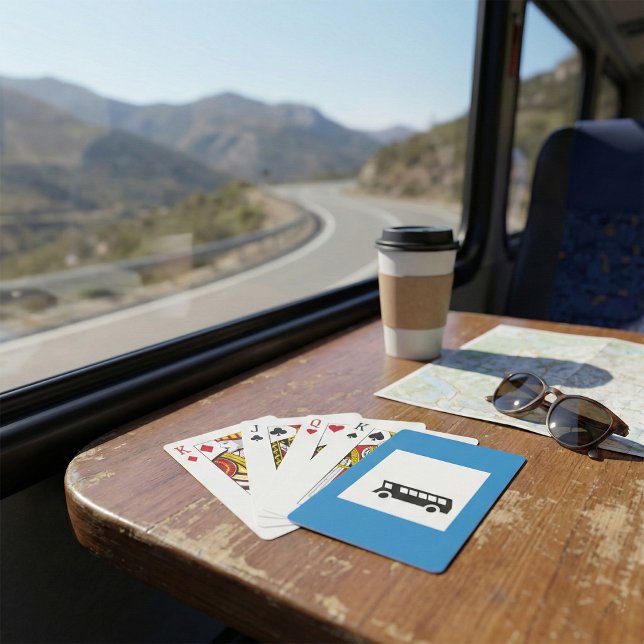 Public Transport Bus Stop Sign Urban Transit  Playing Cards (Creator Uploaded)