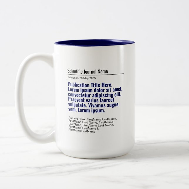 Publication personnalisée Mug à deux tons 15oz - B (Gauche)