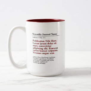 Publication personnalisée Mug à deux tons 15oz - R