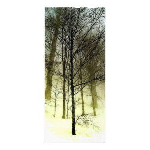Publicitaire Arbres dans la carte en rack de neige
