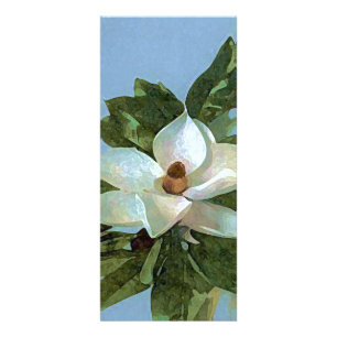 Publicitaire Carte de bâti à fleurs Magnolia