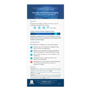 Publicitaire Carte de connaissances, infos MdDS pour les médeci