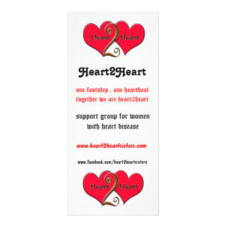 Publicitaire carte de pointe de heart2heart