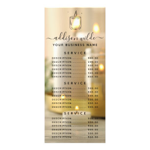 Publicitaire Carte de présentoir pour entreprise de bougies aud