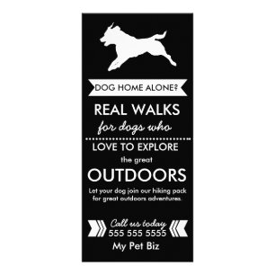 Publicitaire Carte de support de marcheur de chien -