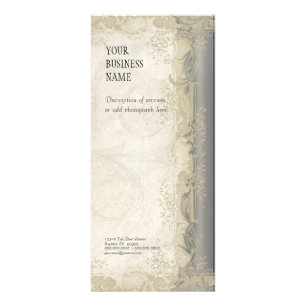 Publicitaire Carte de taux d'affaires - Style baroque dentelle 