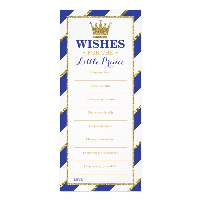 Publicitaire Carte de voeux, Baby shower, Prince, 25 Pack (Devant)