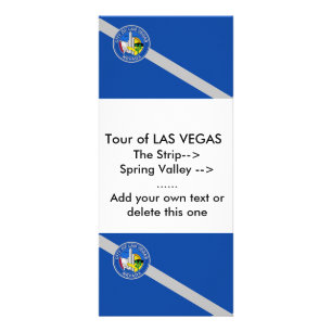 Publicitaire Carte en rack avec Drapeau de Las Vegas, USA
