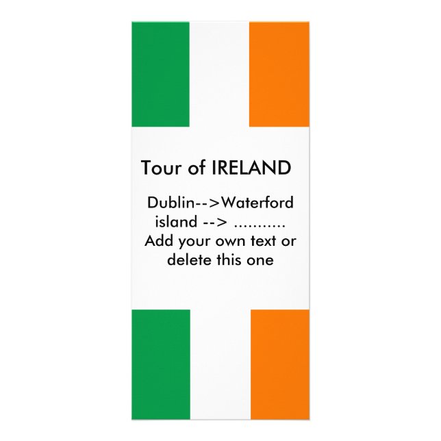 Publicitaire Carte en rack avec drapeau d'Irlande (Devant)