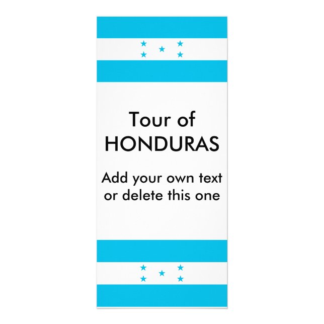 Publicitaire Carte en rack avec drapeau du Honduras (Devant)