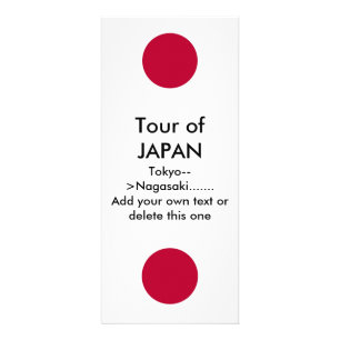 Publicitaire Carte en rack avec drapeau du Japon