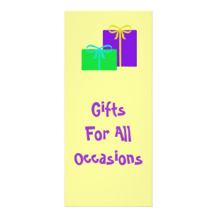 Publicitaire Carte en rack cadeau
