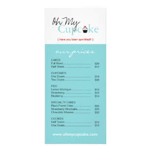 Publicitaire Carte en rack de boulangerie Whimsical