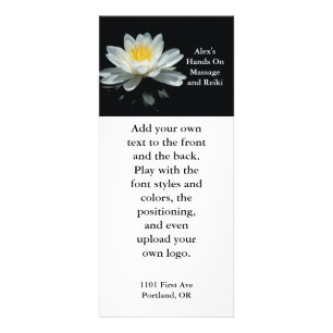 Publicitaire Carte en rack flottante Lotus Flower