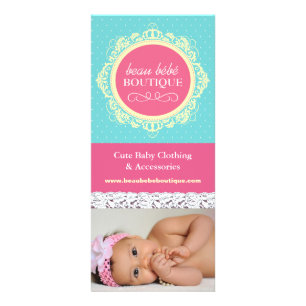 Publicitaire Carte en rack pour bébé personnalisable