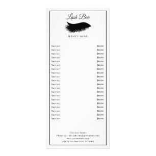 Publicitaire Carte en rack pour les yeux de salon