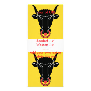 Publicitaire Carte présentoir avec le drapeau d'Uri, Suisse