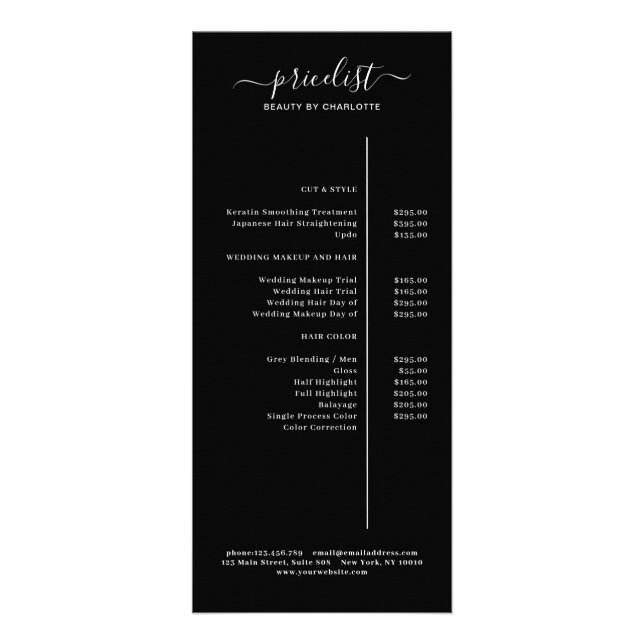 Publicitaire Carte rack (Devant)