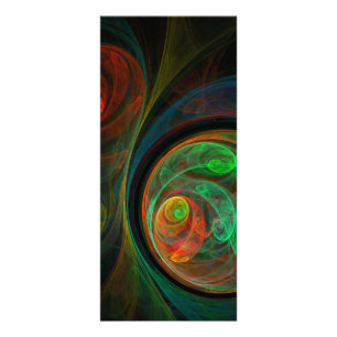 Publicitaire Carte Rack Art Abstrait Vert de renaissance