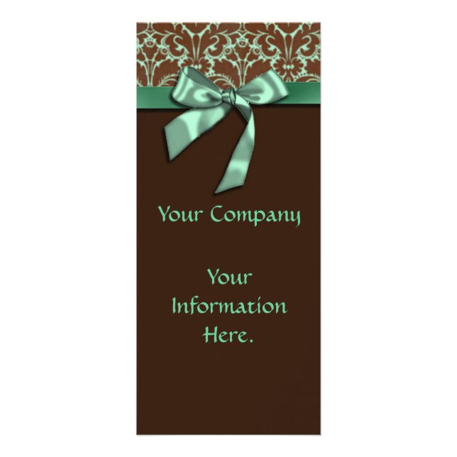 Publicitaire Carte rack Brown et verte (Devant)