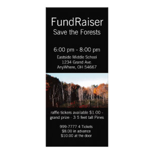 Publicitaire Carte rack de forêt