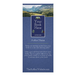 Publicitaire Carte rack de promotion de livre inspirée Dickens