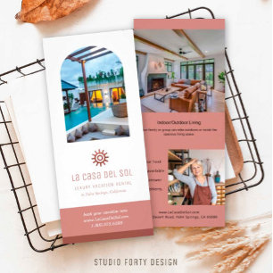 Publicitaire Carte Rack Marketing De Location De Vacances Photo