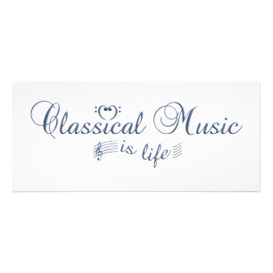 Publicitaire Carte rack Musique classique