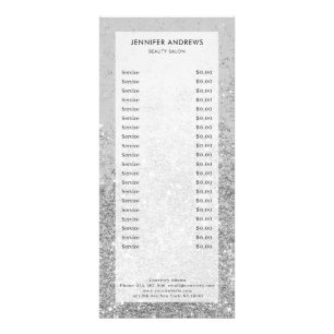 Publicitaire Carte rack parties scintillant