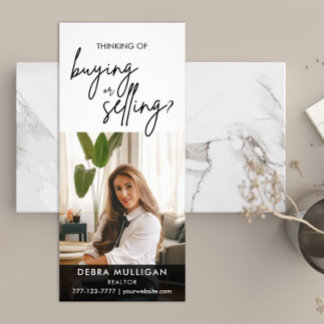 Publicitaire Carte rack personnalisée moderne immobilier