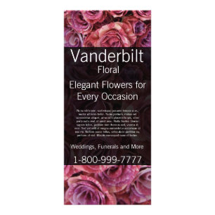 Publicitaire Floral Company Florist Rose Roses Carte Rack