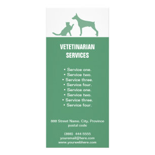 Publicitaire Le vétérinaire carte entretient de chien et de