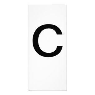 Publicitaire Lettre alphabétique C Carte d'éducation à l'appren
