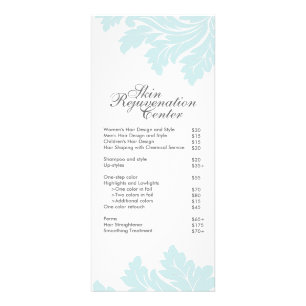Publicitaire Tarif Salon et Spa et carte en rack