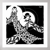 Publicité d'araignées Art Déco pour femmes vintage