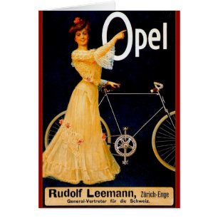 Publicité de cru de bicyclettes d'Opel