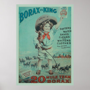 Publicité Poster vintage de Borax King