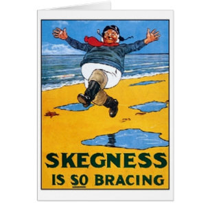 Publicité Vintage de Skegness - Skegness est si B