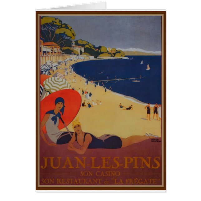 Publicité vintage de voyage (Devant)