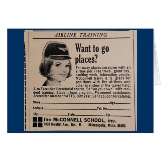 Publicité vintage sur la gérance (Devant horizontal)