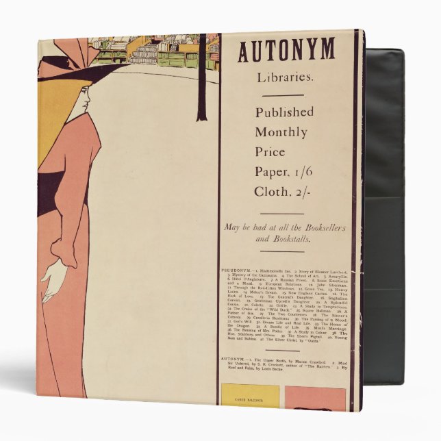 Publicity poster for 'The Yellow Book' Binder (Front/Inside)