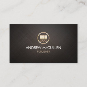 Publisher Printing Books Icon Business Card