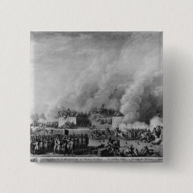 Publishing the martial law at the 2 inch square button (Front)