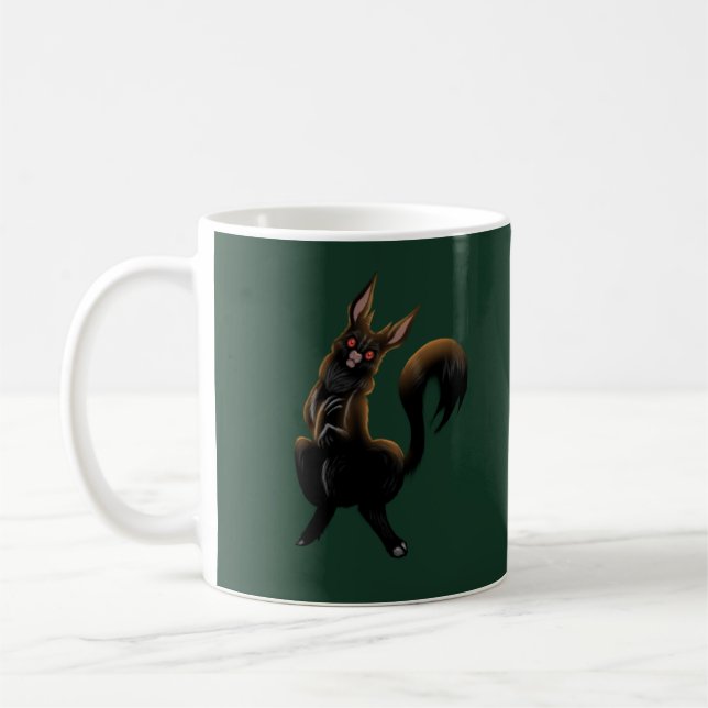 Púca Irish Folklore Gaelic Little Troublemaker Coffee Mug (Left)
